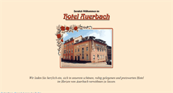 Desktop Screenshot of hotelauerbach.de