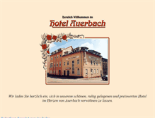 Tablet Screenshot of hotelauerbach.de